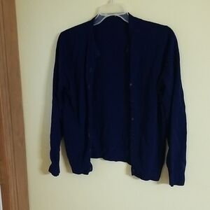 Women's Navy Cardigan Sweater